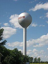 Spheroid elevated storage tank