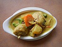 Filipino chicken curry from Baliuag, Bulacan