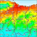 Annual rainfall (2000)[3]