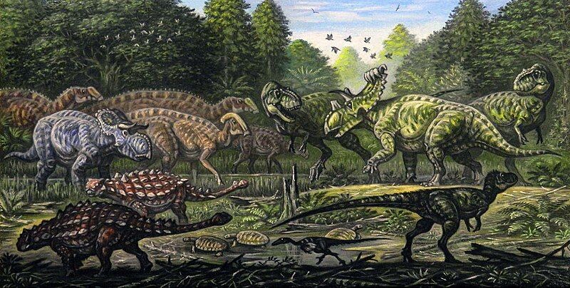 File:Teratophoneus attacking Kosmoceratops.jpg