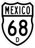 Federal Highway 68D shield