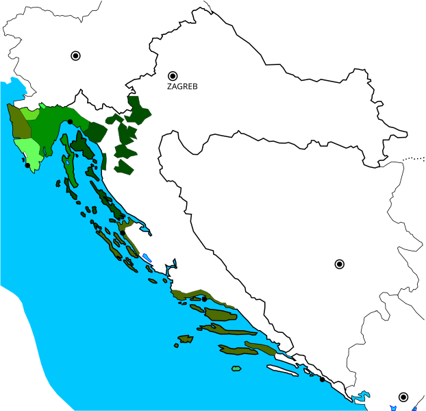 File:Croatia Dialects Cakavian.svg