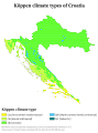 Image 33Köppen-Geiger climate classification map of Croatia (from Croatia)