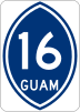 Guam Highway 16 marker