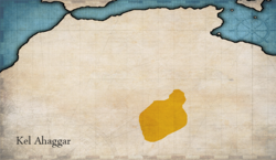 Kel Ahaggar Tuareg confederation Map