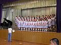 Former Senior Girls' Choir of LWMSS practising