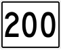 State Route 200 marker