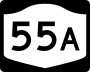 New York State Route 55A marker