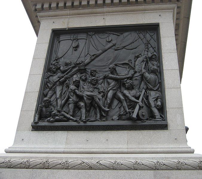 File:Pedestal-nelson-column-trafalgar-london-uk.jpg