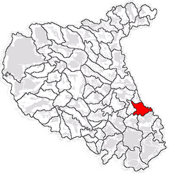 Location in Vrancea County