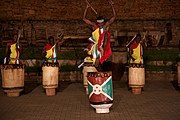 Drummers performing in Kampala