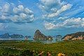 Limestone islets in Phangnga Bay