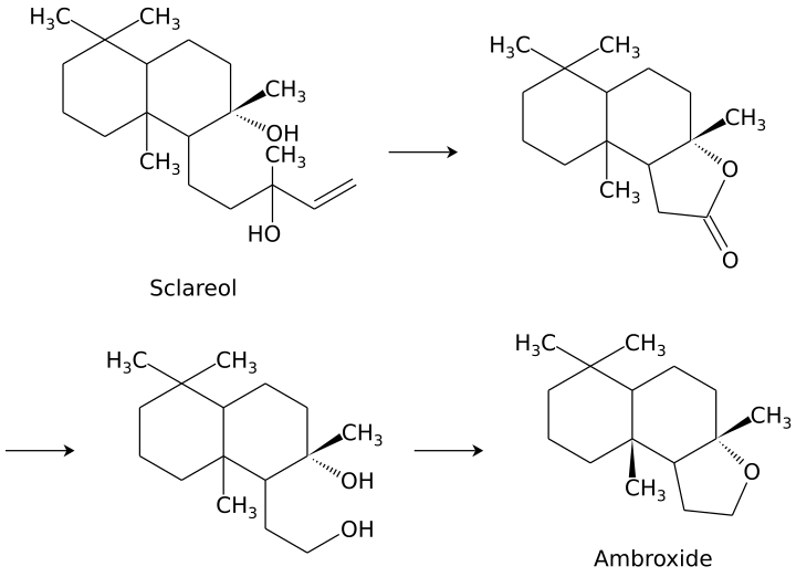 File:Ambroxide synthesis sclareol.svg