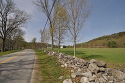 View of the Grassy Brook valley in Brookline