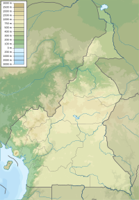 Map showing the location of Dja Faunal Reserve