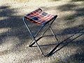 Folding camping stool