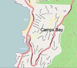 Street map of Camps Bay