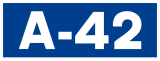 Autovía A-42 shield}}