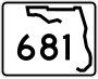 State Road 681 marker