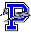 Palmerton Area School District's Logo, featuring a Boeing B-17 Flying Fortress.