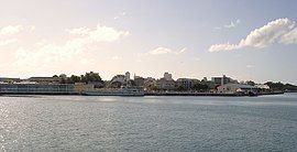 A view of Pointe-à-Pitre, from the seaport