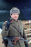 A Romanian soldier armed with a PM md. 65 in 1989.