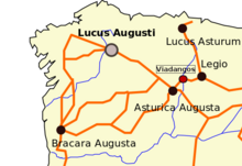 Location of Viadangos in the 12th century.