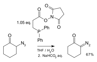 Azide to diazo conversion