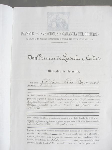 File:Brevet espagnol 1880.JPG