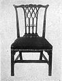 A Chippendale-style chair