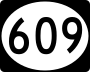 Mississippi Highway 609 marker