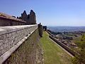 Fortress falsabraga observed from the southern covered walkway.