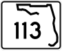 State Road 113 marker