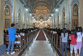 Interior facing the sanctuary