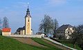 Cultural landscape: church, rectory, linden tree, and cemetery