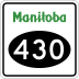 Provincial Road 430 marker