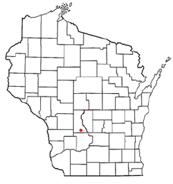 Location of Seven Mile Creek, Wisconsin