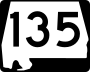 State Route 135 marker