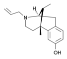 Chemical structure of Allylnormetazocine.