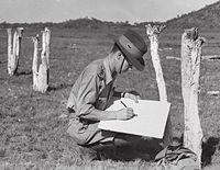 Captain (later Major) Jim McAllester, 2/1st Australian Chemical Warfare Laboratory