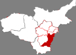 Location in Taiyuan