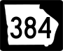 State Route 384 marker