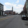 Intersection of Jefferson Street and Washington Street (central business district) in Greenfield.