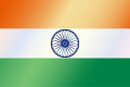 This is the national flag of India. The 24 spoked wheel in the center represents the Ashoka Chakra.