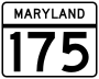 Maryland Route 175 marker