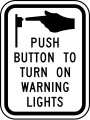 R10-25 Push button to turn on warning lights