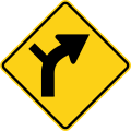 Curve intersection to the right