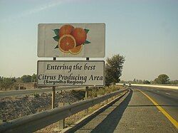 M-2 Motorway entering Sargodha District