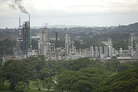 The oil refinery at Pointe-à-Pierre