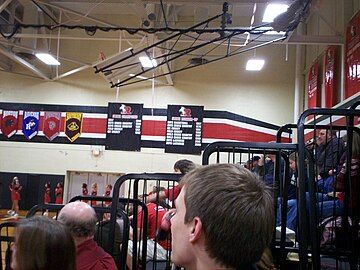 Interior view of gym in 2008.